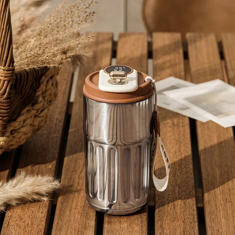 Intelligent Digital LED Temperature Display Coffee Cup Stainless Steel Thermo Bottle