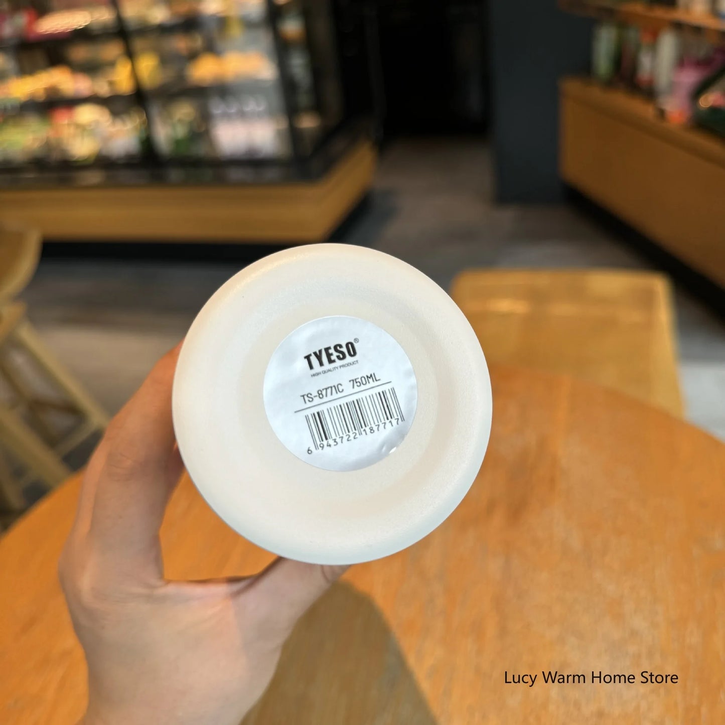 Tyeso Thermos Cup with Straw Thermal Bottle 600/750ml