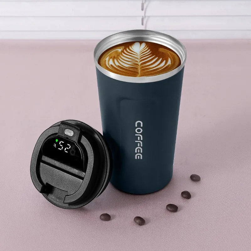 Smart Coffee Tumbler Thermos Cup with Intelligent Temperature Display