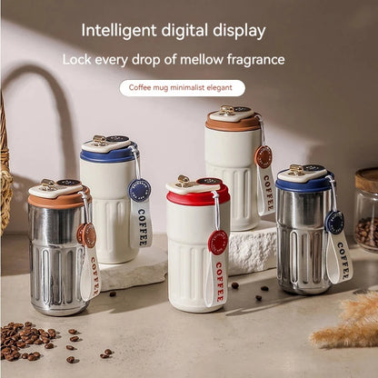 Intelligent Digital LED Temperature Display Coffee Cup Stainless Steel Thermo Bottle